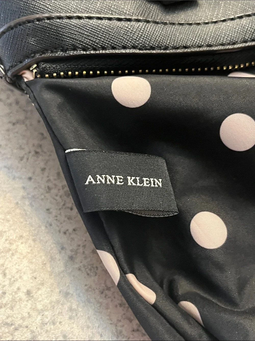 Black Dome Satchel Handbag with Gold Lion Medallion